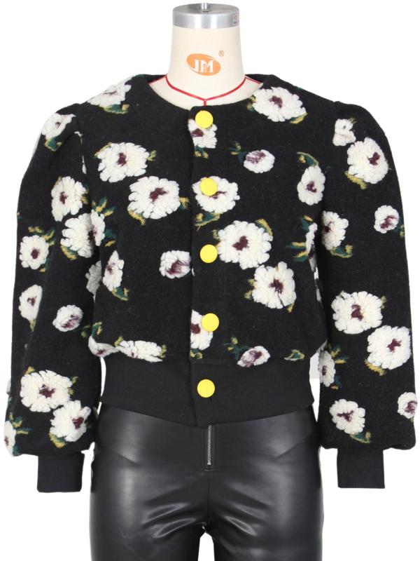 Floral Bomber Jacket--Clearance