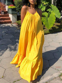 Cami Ruffle Maxi Dress--Clearance