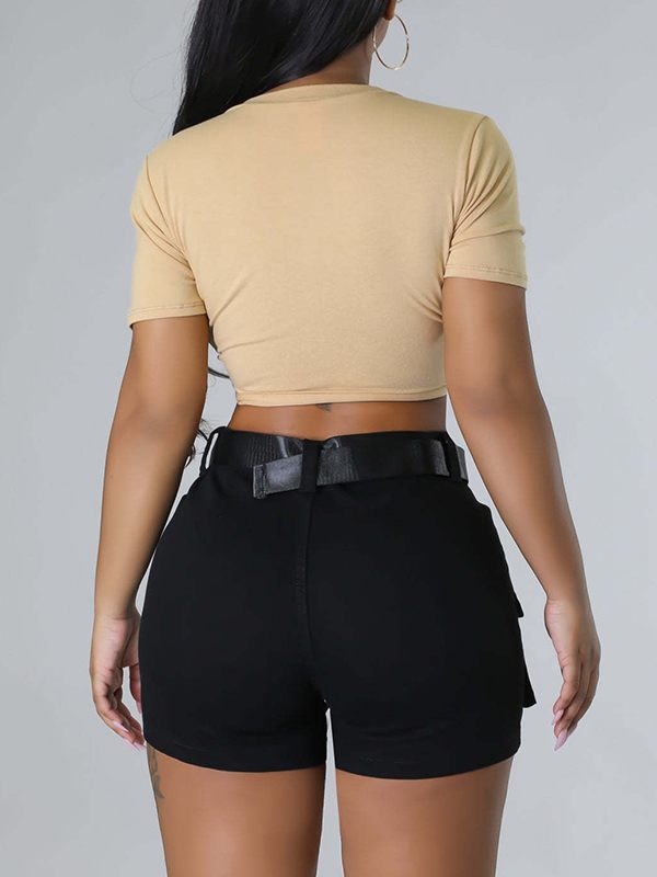 Double-Cross Tied-Front Tee--Clearance