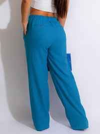 Solid Straight-Leg Pants--Clearance