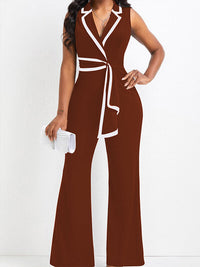 Indiebeautie Draped Sleeveless Jumpsuit