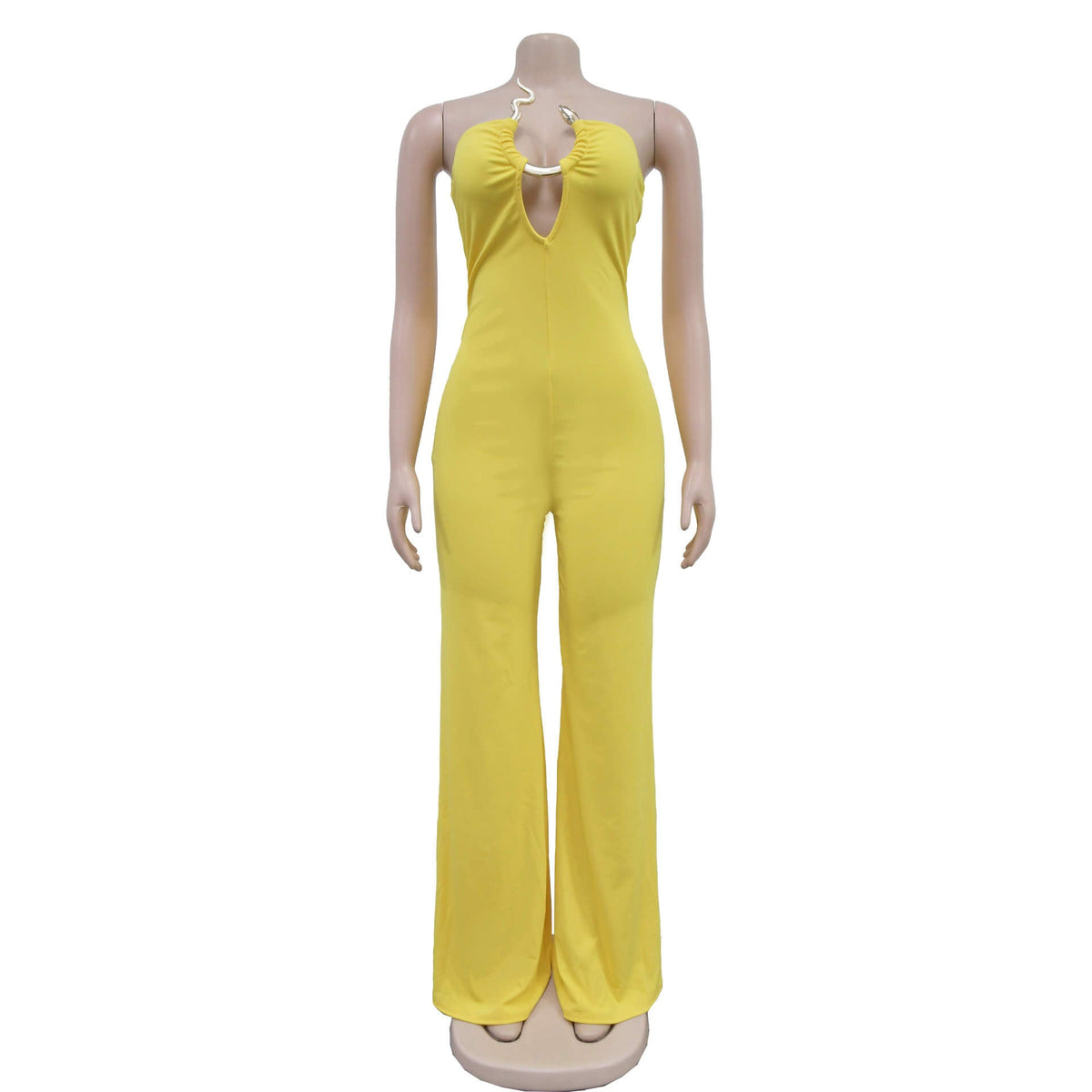 Indiebeautie Strapless Wide-Leg Jumpsuit