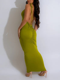 Indiebeautie Solid Cami Maxi Dress