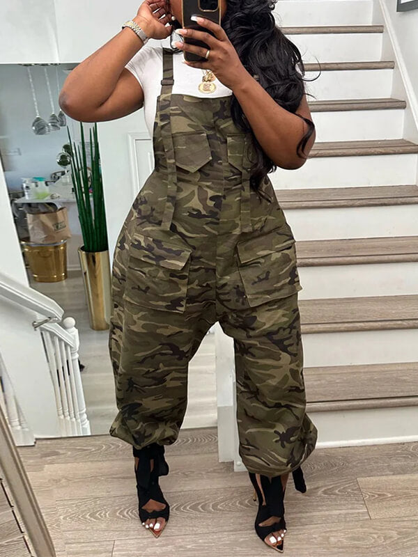 Indiebeautie Camo Cargo Overalls