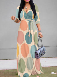 Indiebeautie Dot Tied Maxi Dress