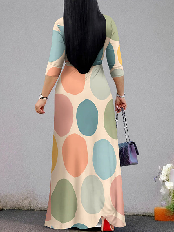 Indiebeautie Dot Tied Maxi Dress