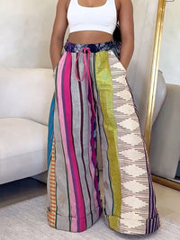 Printed Wide-Leg Pants