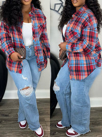 Indiebeautie Plaid Shirt Jacket