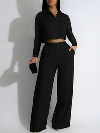 Solid Shirt & Pants Set