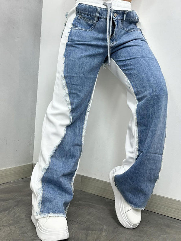 Indiebeautie Two-Tone Combo Jeans