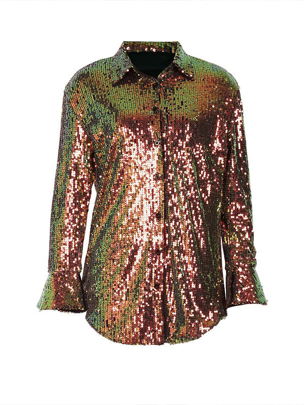 Sequin Shirt--Clearance