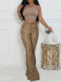 Indiebeautie Leopard Flared Pants