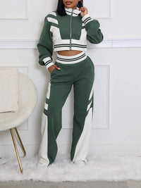 Indiebeautie Two-Tone Jacket & Pants Set