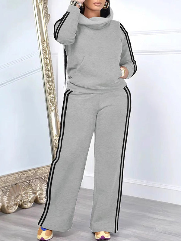 Side Stripe Sweatshirt & Pants Set