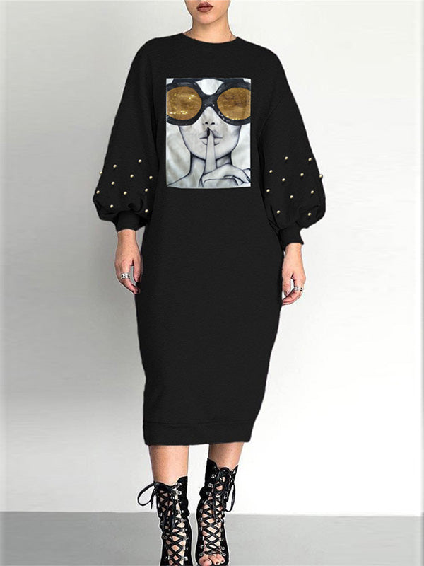 Indiebeautie Sequin Sweatshirt Dress