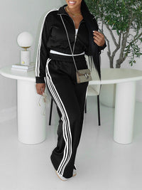 Side-Stripe Jacket & Pants Set