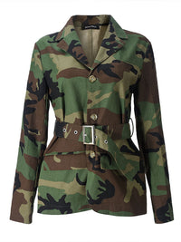 Camo Belted Jacket