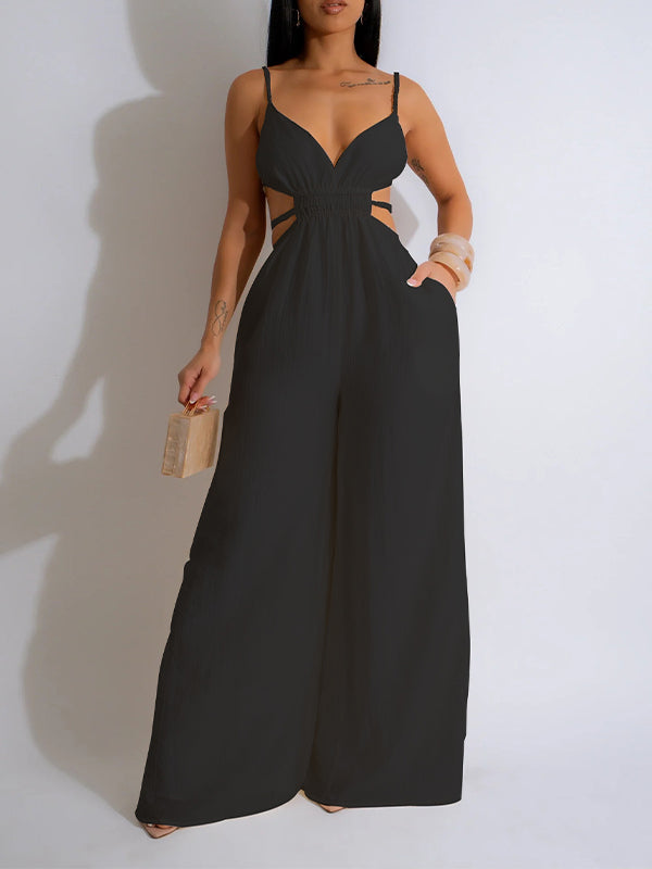 Solid Cami Wide-Leg Jumpsuit