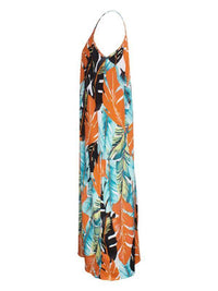 Leaf Print Cami Dress--Clearance