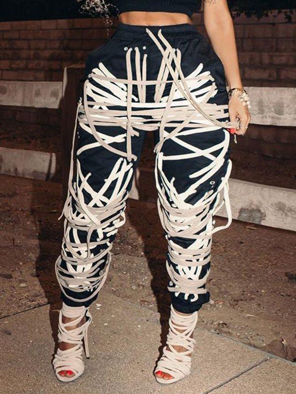 Lace-Up Jogger Pants--Clearance