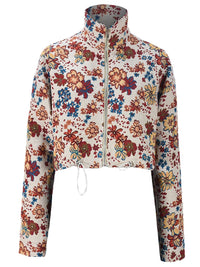 Printed Zip-Front Jacket