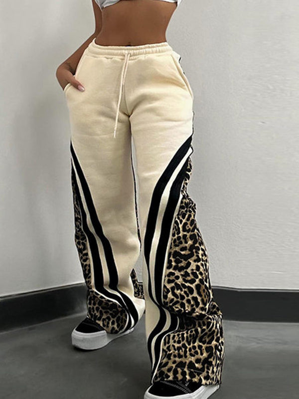 Leopard Combo Sweatpants