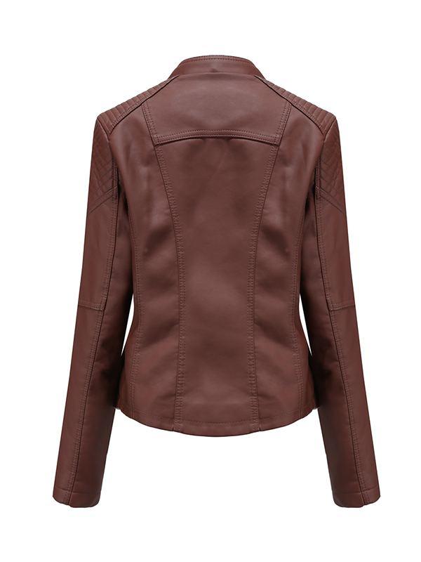 Faux Leather Moto Jacket