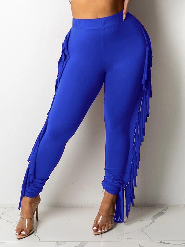 Fringe Combo Skinny Pants